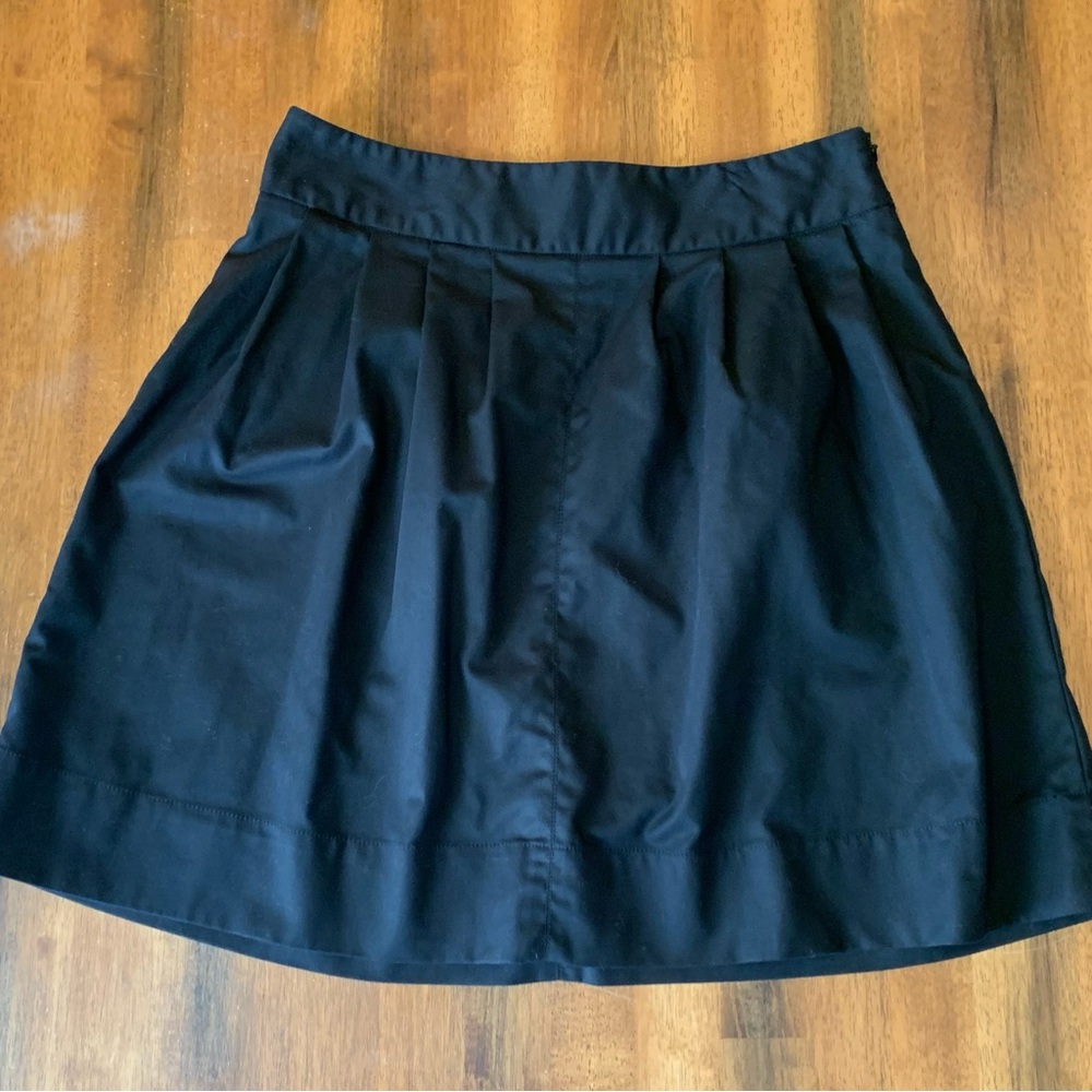 Rafaella Skirt 14 Classic Black A-Line Full Side zip Knee Length
